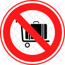 Luggage Trolley Luggage Cart Trolley Icon