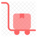 Luggage Trolley Transport Icon