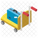 Luggage Trolley Waiters Trolley Luggage Delivery Icon