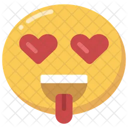 Lujuria Emoji Icono