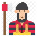Ilumberjack Lumberjack Cartoon Icon