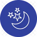 Luna Estrellas Icono