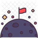 Luna Bandera Meta Icono