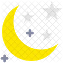 Halloween Luna Estrellas Icono