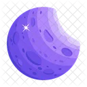 Un Diseno Vectorial Plano De Luna Icono