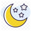 Luna creciente y estrella  Icono