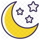 Luna creciente y estrella  Icono