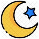 Luna Estrella Estrella Noche Icon