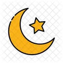 Mes De Las Estrellas Musulman Eid Icono