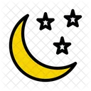 Luna y estrellas  Icono