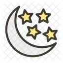 Luna Estrellas Noche Icon