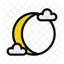 Luna Noche Nube Icon