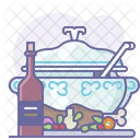 Bottle Eating Lunch Icon