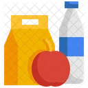 Lunch Apple Drink Icon