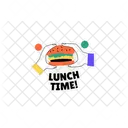 Lunch Time Lunch Lunch Break Icon