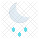 Lune Nuit Precipitations Icon