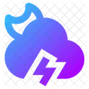 Zap Angle Nuage Lune Icon