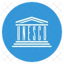 Unesco Drapeau Cercle Icône