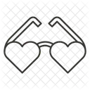 Lunettes De Soleil Amour Coeur Icône