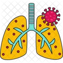 Lung Covid Infection Icon