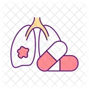 Lung infection treatment  Icon