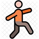 Lunge Stretch Exercise Icon