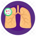 Bronchialkrebs Lungenkrebs Bosartiger Tumor Icon