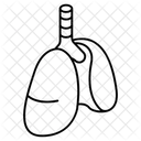 Lungs Pulmonary Respiration Icon