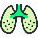 肺、呼吸、呼吸器学 アイコン