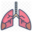 Lungs Pneumonia Corona Virus Icon