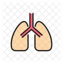 Covid Lungs Virus Icon