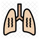 Lungs Breath Pain Icon