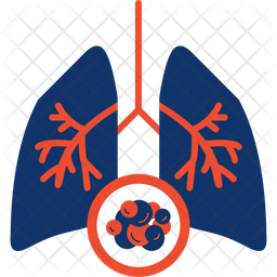 Lungs Cancer Icon - Download in Dualtone Style