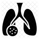 Lungs Cancer Body Organ Respiratory Disorder Icon