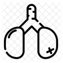 Lungs Damaged Lungs Organ Icon