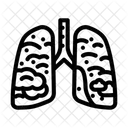 Lungs Filled Smoke Icon