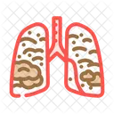 Lungs Filled Smoke Icon