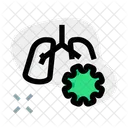 Lungs Virus Lungs Infected Lungs Corona Icon