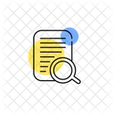 Lupa De Documentos Lupa Busqueda Icono