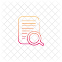 Lupa De Documentos Lupa Busqueda Icono