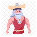 Lutador De Fantasia Homem Medieval Guerreiro Medieval Ícone
