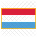 Luxembourg Flag Country Icon