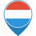 Luxembourg Flag World Icon
