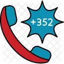 Luxembourg Country International Code Icon