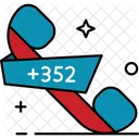 Luxembourg Country Code Phone Code Icon