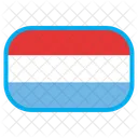 Luxemburg Land Flagge Symbol