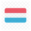 Luxemburgo Bandeira Pais Ícone