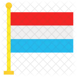 Luxemburgo Flag Icono