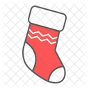 Natal Meia Feriado Ícone