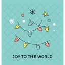 Natal Luzes Alegria Ícone